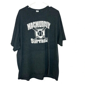 MacMurray College softball t shirt vintage gray size 2Xl